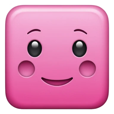 empty pink square sticker