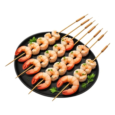 Shrimp skewers sticker