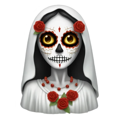 The goddess of death, santa muerta.  sticker