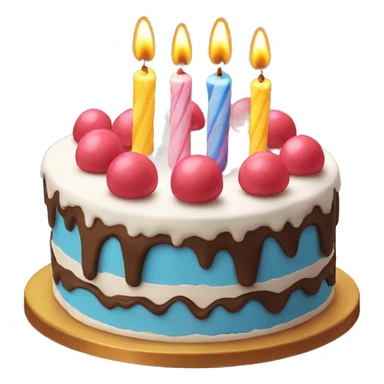 birthday cake sticker