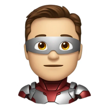 Elon musk with iron man suit sticker