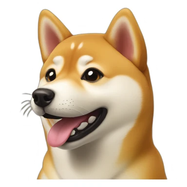 shiba inu happy sticker