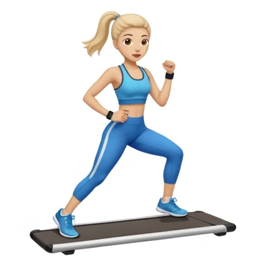 Una chica  haciendo ejercicio  sticker