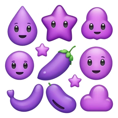 Cute purple things sticker