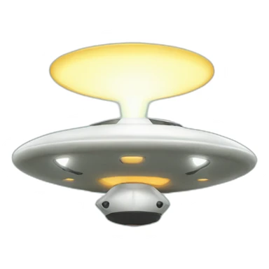 UFO beam cow sticker