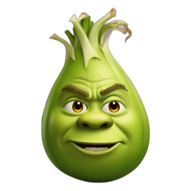 shrek onion sticker