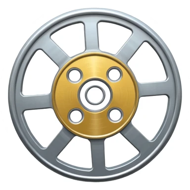 high definition emoji of a film reel with crisp edges sticker