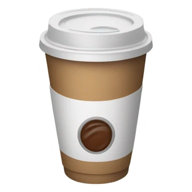 Disposable coffee cup sticker