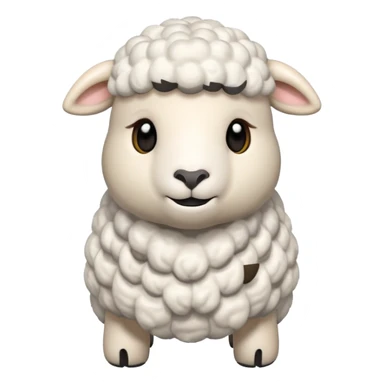 fluffy sheep plush toy sticker