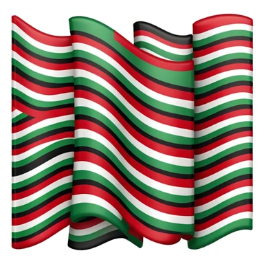 African American flag, The flag takes the stars and stripes design of the United States flag and replaces the red, white, and blue with green, red, and black The canton in the upper left corner is green with 50 black stars, while the thirteen stripes alternate between red and black sticker