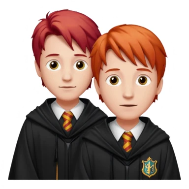 fred and george in harry potter style sticker