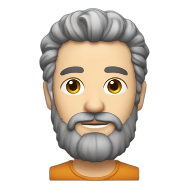 laurent hesler avec les cheveux plus foncés et une barbe de 2 semaines sticker