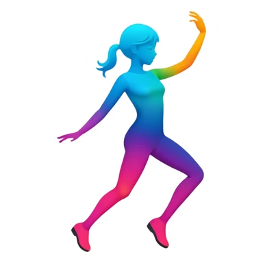 smartphone with a dancing silhouette inside sticker
