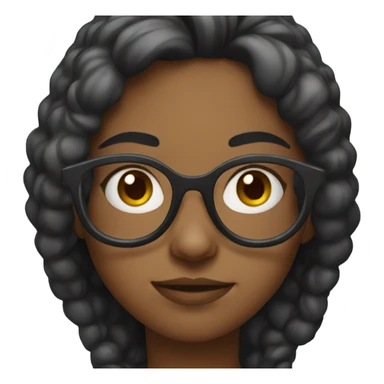 Girl with specs sticker