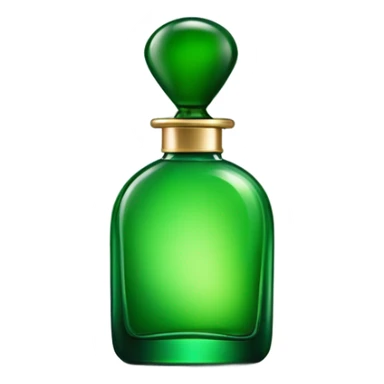 Perfume green bottle  sticker