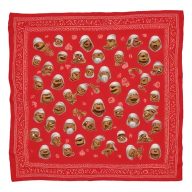 Red gang bandana sticker