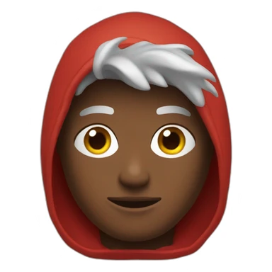 Hoodie red Man sticker