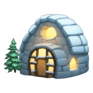 igloo moonlight sticker