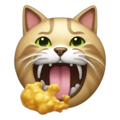 Vomit-cat sticker