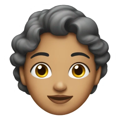 hispanic woman in clouds sticker