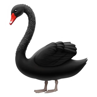Black swan emoji sticker