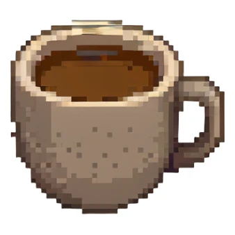 a cup of coffee sticker
