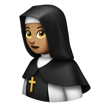 Nun dark veil  sticker