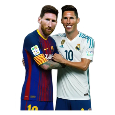 messi y cristiano sticker