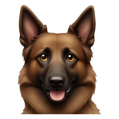 A female small brown Belgian Shepherd Dog sticker