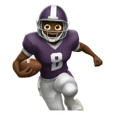 Dylan scoring a touchdown sticker