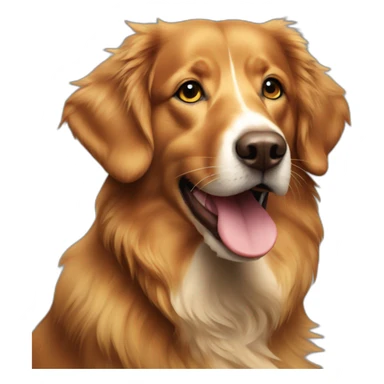 duck tolling retriever sticker