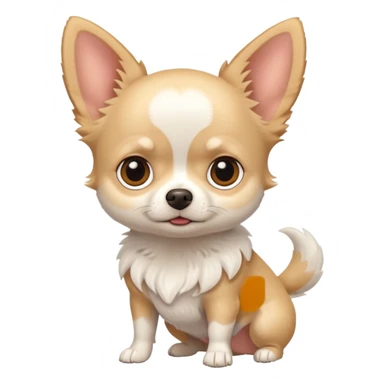 white chihuahua sticker