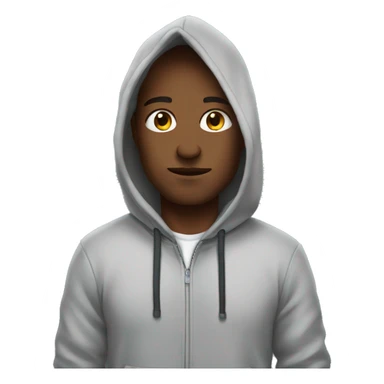 Me wearing a hoodie sticker