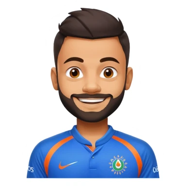 Virat in indian jersey sticker