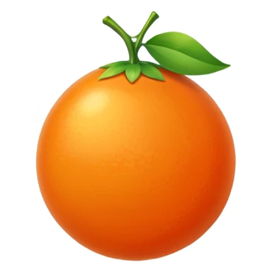 tangerine sphere sticker