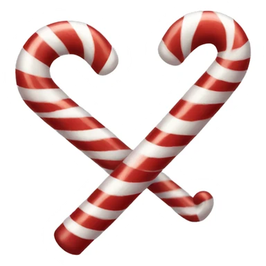 Candy cane sticker