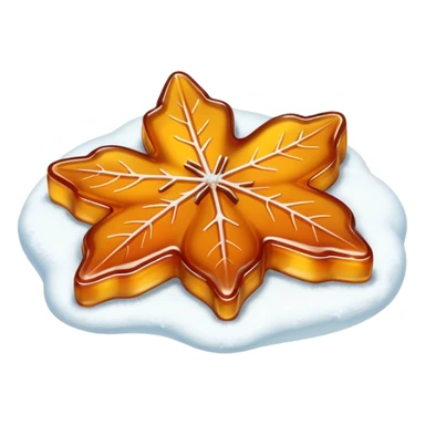 maple taffy on snow sticker