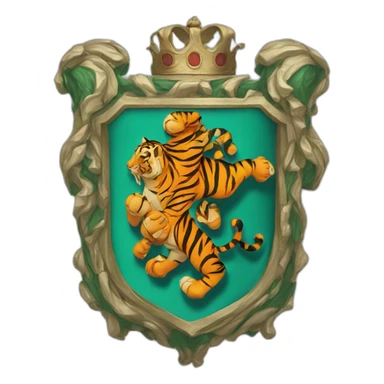 Coat of arm of Tiger  sticker