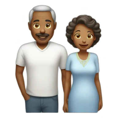 Mama et papa sticker