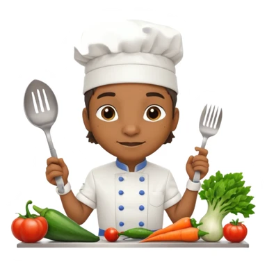 iguana chef with kitchen counter sticker