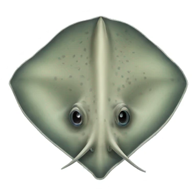 Majestic flat stingray  sticker