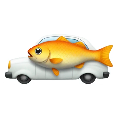 Fish in a car sticker
