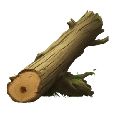 fallen tree trunk sticker