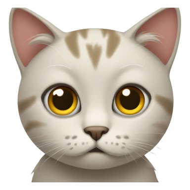 Cat Worried respectfully  sticker