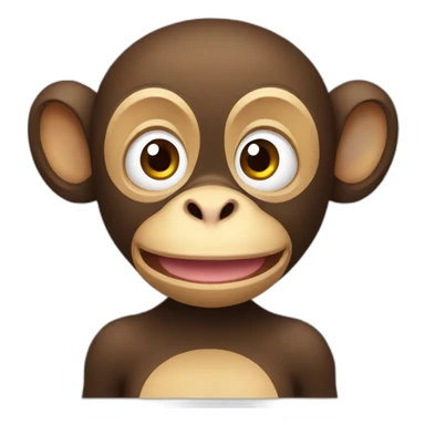 Monkey with duck beak sticker