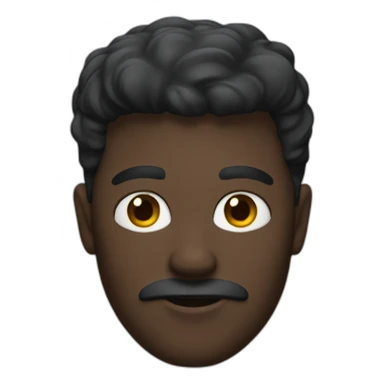 Homme noir aux yeux bleus  sticker