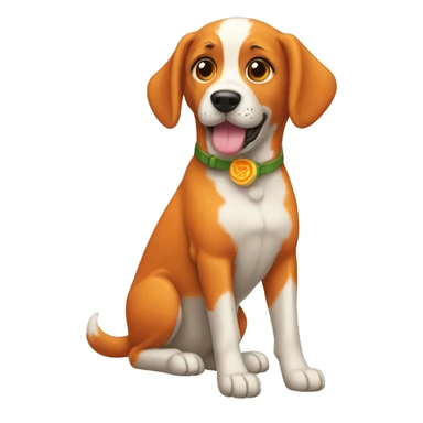 Perro naranja sticker