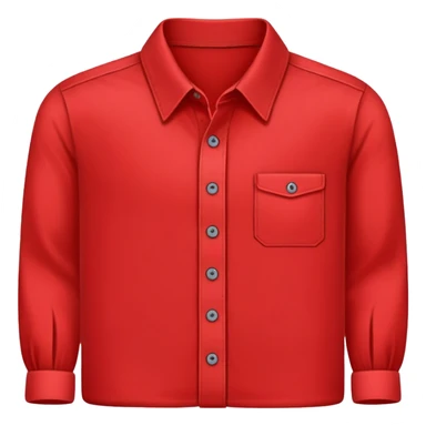 button up red shirt sticker