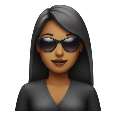 Woman with sunglasses  sticker