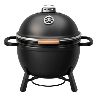 Black kamado bbq sticker